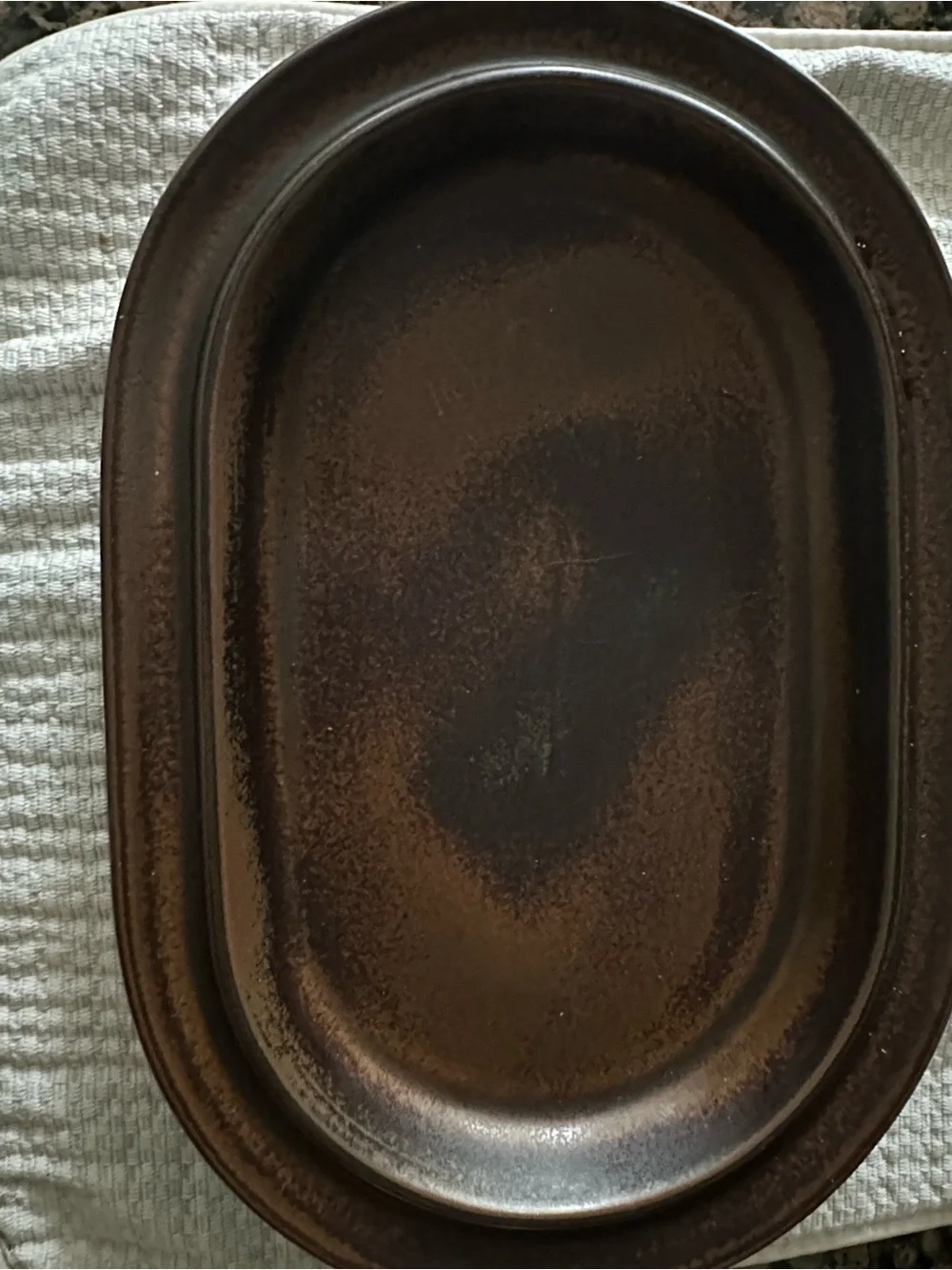 Vintage 1970s  oval serving platter